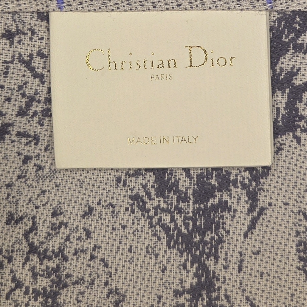 Christian Dior Gray and Beige Canvas Tote Bag - New - Picture 5 of 5